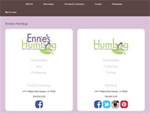 Tablet Screenshot of ennieshumbug.com